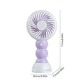 thumbnail image 3 of Handheld Mini Fan, Portable Rechargeable Fan, Plastic Material, USB Powered, Adjustable Speeds, High-Frequency Motor, Low Noise, Summer Use, 3 of 6