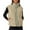 Khaki, variant on Gfyviroh Women's Fleece Vest Jackets Patchwork Snap Button Sleeveless Jackets with Pockets Stand Collar Lightweight Outerwear Coats