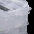 thumbnail image 4 of Caja de Almacenamiento Transparente Divisores Ajustables Estuche Organizador de Bolsos de 3 Niveles Forma de Corazón Macarena Organizador con separadores, 4 of 8