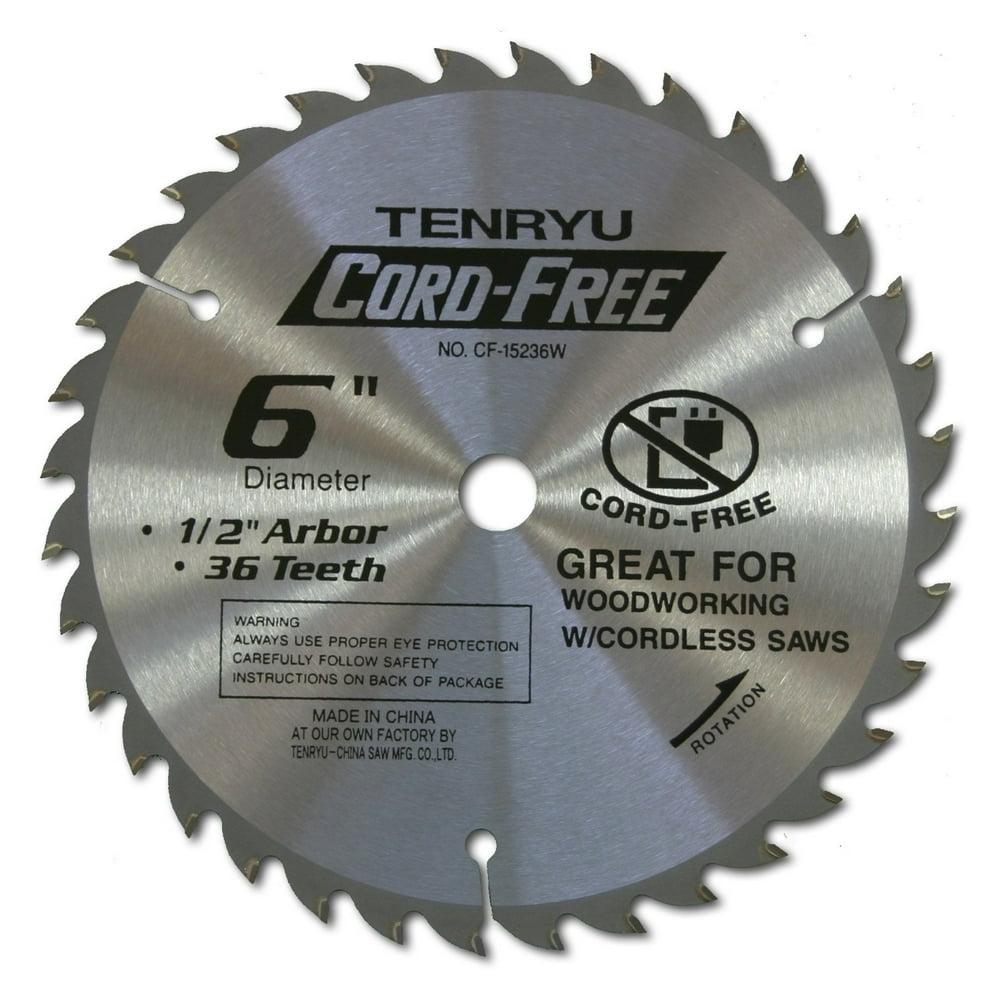 CF-15236W 6" Carbide Tipped Saw Blade ( 36 Tooth ATAF Grind - 1/2