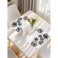 thumbnail image 5 of Dandelion Placemats Set of 6, Black White Modern Country Rustic Plants Placemats for Dining Table, Place Mats for Kitchen Tabletop, Waterproof Wipeable Dining Table Mats Set, 5 of 9