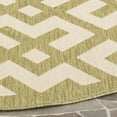 thumbnail image 2 of SAFAVIEH Courtyard Alvin Geometric Indoor/Outdoor Area Rug, 4' x 5'7", Beige/Green, 2 of 5