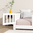 thumbnail image 6 of Leumius Twin Size Floor Bed with Built-in Book Rack and Door,Platform Bed for Boys Girls White, 6 of 9