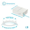 thumbnail image 2 of INFIBRITE 4 Inch 2700K Soft White 9W 750LM Thin LED Ceiling Light Kit, Dimmable, Wet Rated (24 Pack), 2 of 12