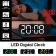 thumbnail image 5 of HoLife 8" Large LED Digital Projector Projection Snooze Alarm Clock Temperature Display, 5 of 16