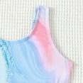 thumbnail image 7 of NIEWTR Girls' One Piece Swimsuit Rash Guard Long Torso Bathing Suit UPF 50 Plus Sun Protective Swimwear（Blue,13-14 Years), 7 of 7