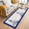 thumbnail image 2 of Retro Lighthouse Rectangle&nbsp;Area Rug&nbsp;2x6 ft Seagull Ocean Vintage Blue Lines Art Washable Rugs for Living Room, Non Slip Soft Carpet for Bedroom Entryway Dining Room, 2 of 9
