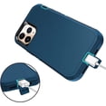 thumbnail image 3 of Entronix Heavy Duty Case Designed for iPhone 11 Pro, Shockproof Triple Layer Rugged Case, Teal, 3 of 7