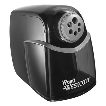 Westcott New iPoint Heavy Duty Electric Pencil Sharpener, for Office, Black, 1 Count