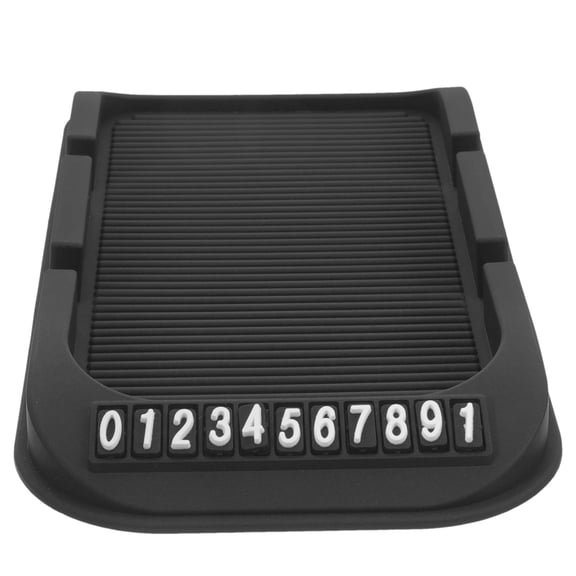 NICEXMAS Black Car Dashboard Tray with Double Groove for Phone and Small Items