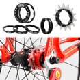 thumbnail image 2 of Ruiboury Single Speed Flywheel Adapter Cassette Spacers Removeable Cog black 14T, 2 of 6