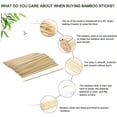 thumbnail image 2 of 100pcs 200pcs Natural Bamboo Skewers, Wooden Skewers, Kebab, Short Skewers, Wooden Kebab Skewers For Fruit Kabobs, Appetizer, Chocolate Fountain, Cocktail, 8"/10"/12", 2 of 5