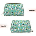 thumbnail image 3 of Easygdp Panda Bathing Leather Makeup Bag Zipper Pouch Travel Cosmetic Organizer for Women and Girls, Make up Bag with Zipper, 3 of 8