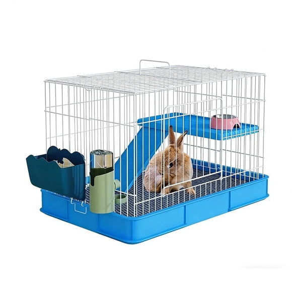 Luxury Rabbit Cage with Drawer - Automatic Waste Cleaning, Perfect for Bunny