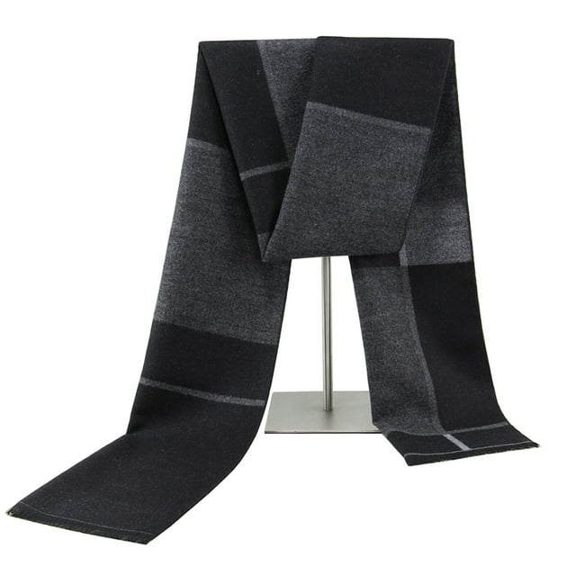 Men Plaid Scarf Creative Windproof Warm Fashion Winter Scarf Winter Neckerchief