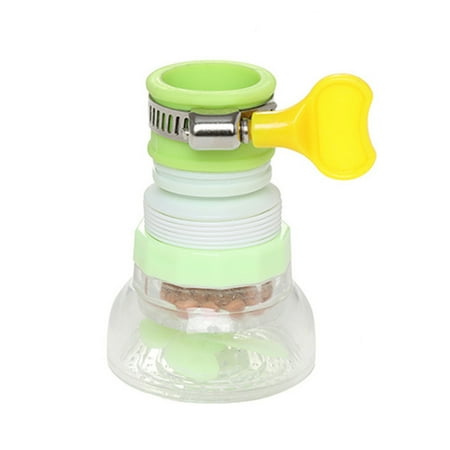

HomeLife Water Tap Extender 360-Degree Rotatable Food Grade Plastic Faucet Filter Spray Head Extender Replacement Part Kitchen Supplies