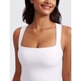 thumbnail image 4 of Top Deportivo CRZ YOGA Butterluxe Largo con Escote Cuadrado Blanco M, 4 of 5