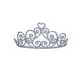 thumbnail image 1 of Adult Sparkle Heart Tiara, 1 of 1