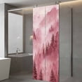 thumbnail image 4 of Pink Mountain Window Privacy Film, Misty Forest Nature Woodland Pine Tree Landscape Static Cling UV Sun Blocking Tint Film Heat Control Windows Films for Bedroom Bathroom, Window Stickers 29.5"x78.7", 4 of 8