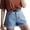 Light Blue, variant on Jean Shorts for Women Trendy Mid Rise Fold Hem Distressed Short Shorts Beach Casual Summer Jorts 3 Inch Inseam Dark Blue,L