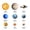 A, variant on Ropalia Glow In The Dark Solar System Wall Stickers 9# Planets Mars Decal
