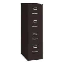 Hirsh 25" Deep 4 Drawer Commercial Metal File Cabinet - Black - 3 units total