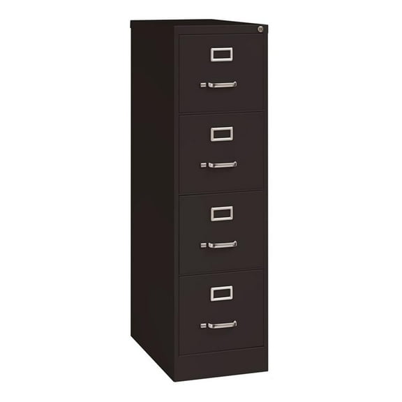 Pemberly Row 25" Deep 4 Drawer Commercial Metal File Cabinet - Black - 3 units