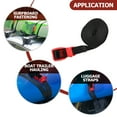 thumbnail image 3 of TABLZONE Durable Bundle Strap Car Towing Strap Black Polyester 1Pcs for Boat Towing, 3 of 8