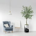 thumbnail image 2 of Artificial Tree in Contemporary Planter, Fake Eucalyptus Silk Tree for Indoor and Outdoor Home Decoration - 57" Overall Tall (Plant Pot Plus Tree), 2 of 5