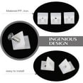 thumbnail image 4 of SHISUYAN 100 Pcs Drawer Wedges Cabinet Bottom Support Brackets Dresser Reinforcement(45 Degree Angle), 4 of 8