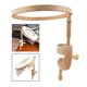 thumbnail image 1 of Soporte de mesa para punto de cruz, estante ajustable, soporte para aro de bordado, marco de madera de haya, herramientas de costura para bordado DIY, 1 of 5