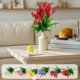 thumbnail image 1 of Seda Paquete de 1 flor artificial de magnolia de seda rosa para decoración del hogar, ideal para centros de mesa y arreglos de mesa para bodas. JASKFLY, 1 of 9