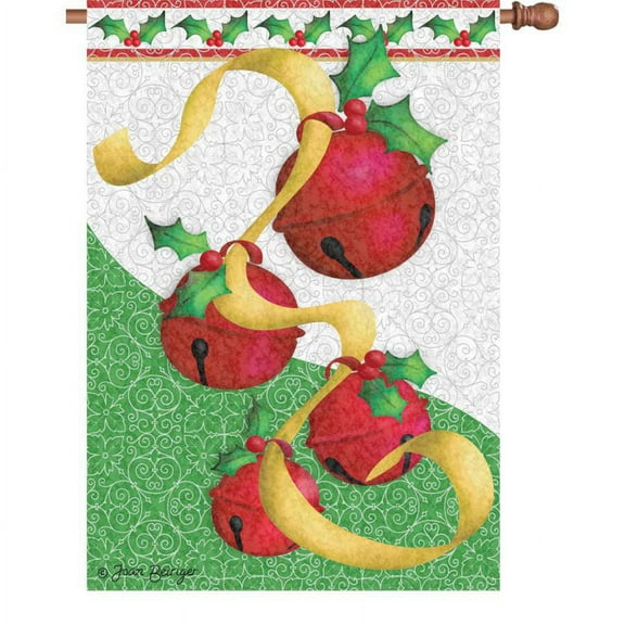 Premier House Size Flag - Holiday Bells
