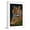White Frame, variant on Art.com Tiger - Paper Mosaic Art Print by Lantern Press, White Frame Wall Art, 21" x 29"