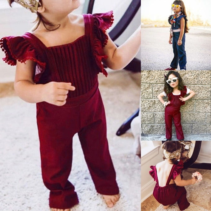 kids velvet jumpsuit
