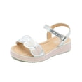 thumbnail image 4 of Sandalia Para Niña Corazones Brillantes Color Plateado plateado 15.5, 4 of 6
