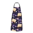 thumbnail image 2 of Xecao Lavender Flowers Print Kitchen Cooking Aprons, Waterproof Adjustable Bib Aprons with 2 Pockets for Women Men Chef, 2 of 8