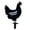 style1, variant on Travelwant Metal Chicken Yard Art, Hollow Out Rooster Animals Silhouette Statue Decor, Lifelike Ornaments Hen Yard Decorative, Pathway