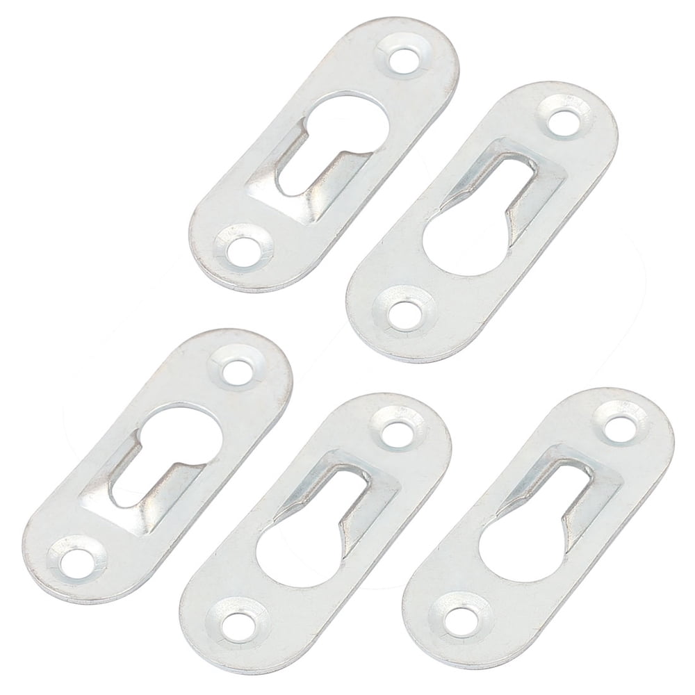 Uxcell Hardware 1.8" Length Metal Glass Mirror Picture Hanging Plate ...