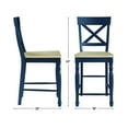 thumbnail image 3 of Steve Silver Darcy 5pc Counter Dining Set Blue, 3 of 13