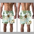 thumbnail image 3 of luoweisi Men's Beach Shorts Quick Dry Swim Trunks with Mesh Lining Dragonfly M, 3 of 5