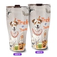 thumbnail image 2 of Trick or Treat Jack Russell Terrier Funny Mummy Cosplay Pumpkin Candy Basket 30oz Stainless Steel Tumbler Insulated Cup with Lid Parson Jack Dog Lover - 12016, 2 of 5