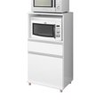 thumbnail image 2 of Armario Multiuso Bertolini Gabinete Mueble Microondas y Hornos ASM 142 Blanco, 2 of 3