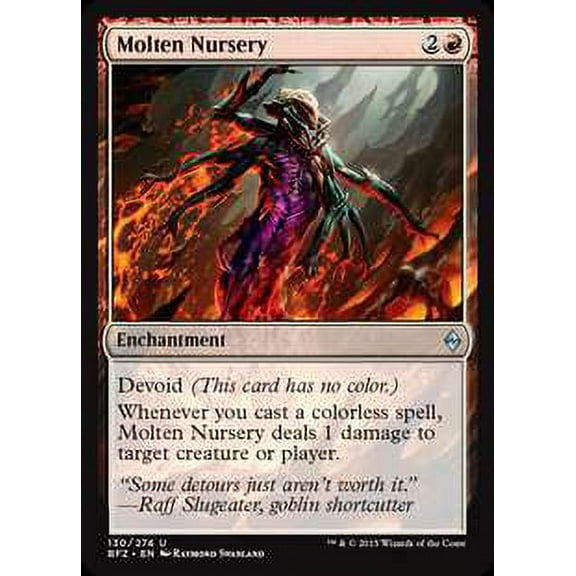 MtG Battle for Zendikar Uncommon Molten Nursery (Foil) #130