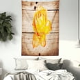 thumbnail image 3 of Rustic Home Decor Tapestry, Rose Flower with Petals Floral Beauty Fragrance Elegance Romance Theme, Wall Hanging for Bedroom Living Room Dorm Decor, 40W X 60L Inches, Orange Yellow, by Ambesonne, 3 of 5
