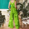 thumbnail image 4 of BiZtdJrK St Patrick's Day Maternity Overalls for Women Casual Sleeveless Tank Top Jumpsuits Funny Shamrock Printed One Piece Pants Spring Athletic Jumpsuit Green M, 4 of 8