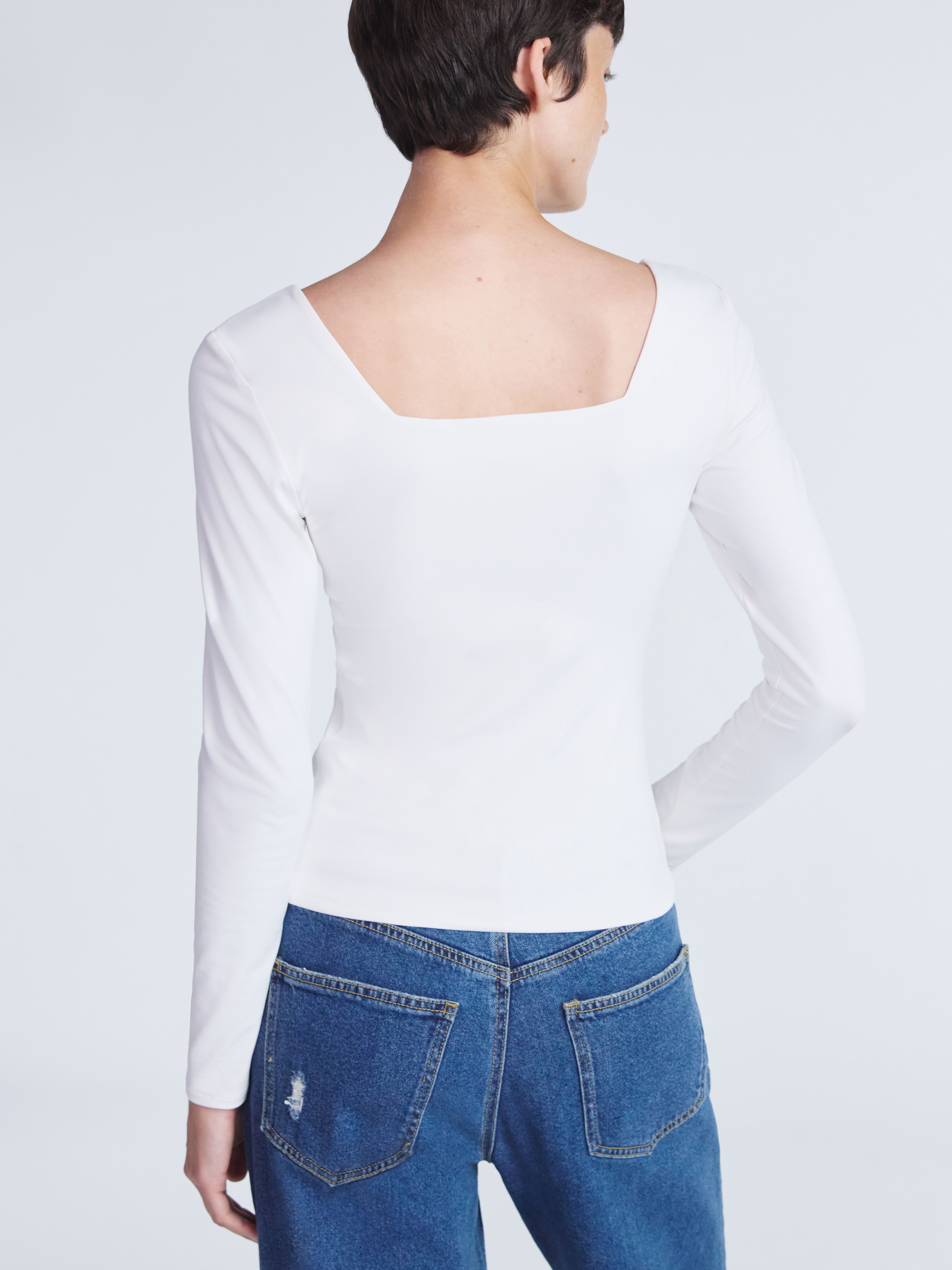 Scoop Women's Contour Top with Long Sleeves, Sizes XS-XXL