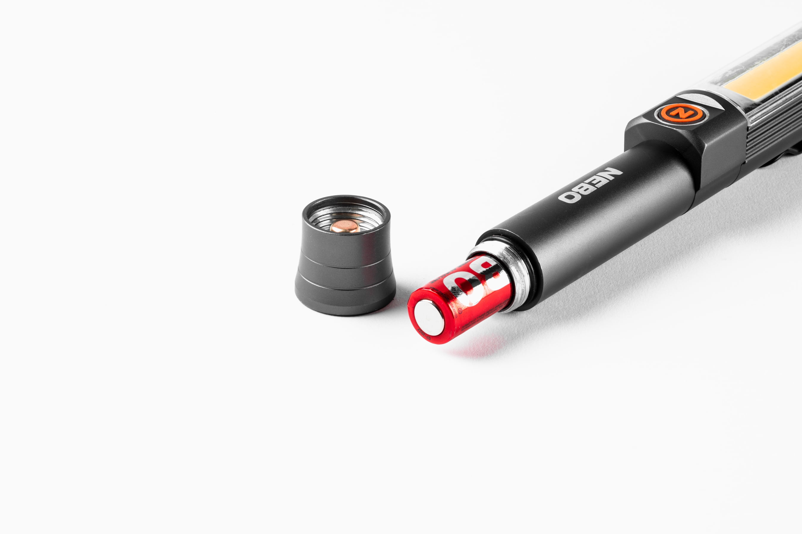 NEBO Franklin Taskbar 500 Lumen COB Work Light and Flashlight with 7 Light Modes, Great for Emergencies and Signaling, Grey