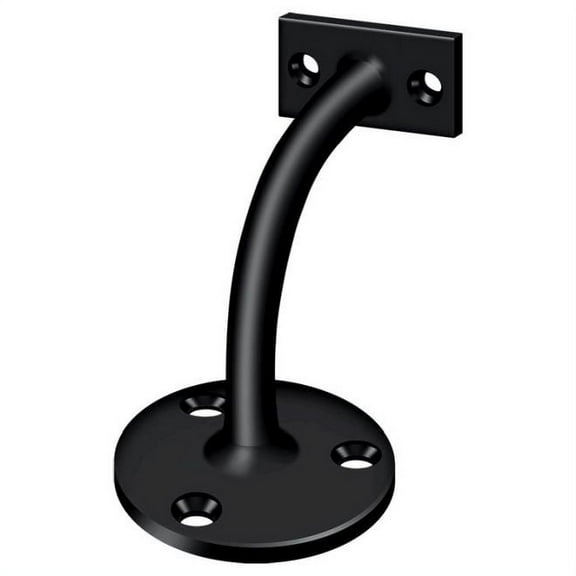 Deltana HRC175U19 Hand Rail Brackets; 3 3/16" Projection Light Duty; Black Finish