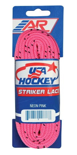 Pink 84-Inch A&R Sports USA Waxed Hockey Laces
